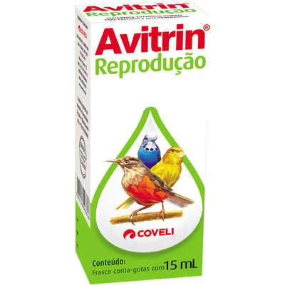 Suplemento Vitamínico Avitrin Reprodução 15ml para Aves