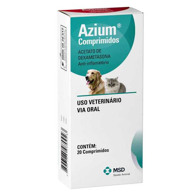 Azium® Comprimidos 20 un – Anti‑inflamatório para cães e gatos