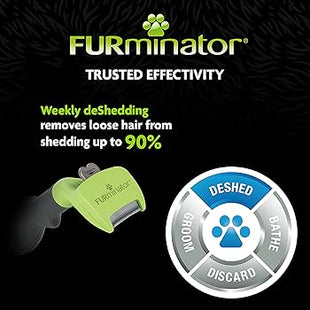 Escova Azoia Furminator para Cães de Pelo Curto Pequeno