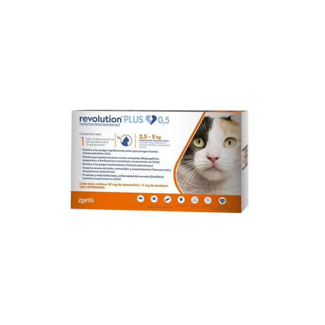 Revolution Plus Gato 0,5 mL (2,6‑5 kg)