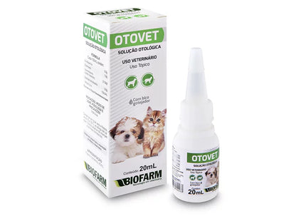 Imagem do produto Produto Otológico Biofarm Otovet para Cães e Gatos, tipo Produto Otológico, marca Biofarm.