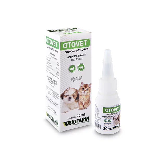 Imagem do produto Produto Otológico Biofarm Otovet para Cães e Gatos, tipo Produto Otológico, marca Biofarm.