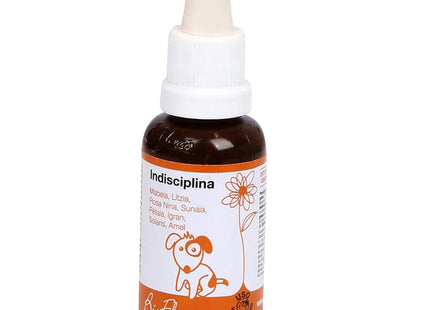 Imagem do produto Suplemento Bioflorais Indisciplina para Cães e Gatos, tipo Suplemento, marca Bioflorais.