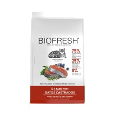 Imagem do produto Ração Seca Biofresh Frango para Gatos Castrados, tipo Ração Seca, marca Biofresh.