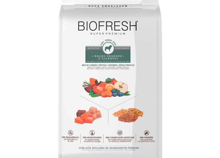 Imagem do produto Ração Seca Biofresh para Cachorros Castrados de Raças Grandes e Gigantes, tipo Ração Seca, marca Biofresh.
