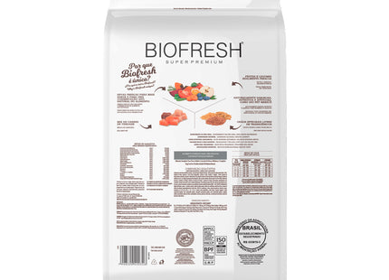 Imagem do verso do produto Ração Seca Biofresh para Cachorros Castrados de Raças Médias, tipo Ração Seca, marca Biofresh.