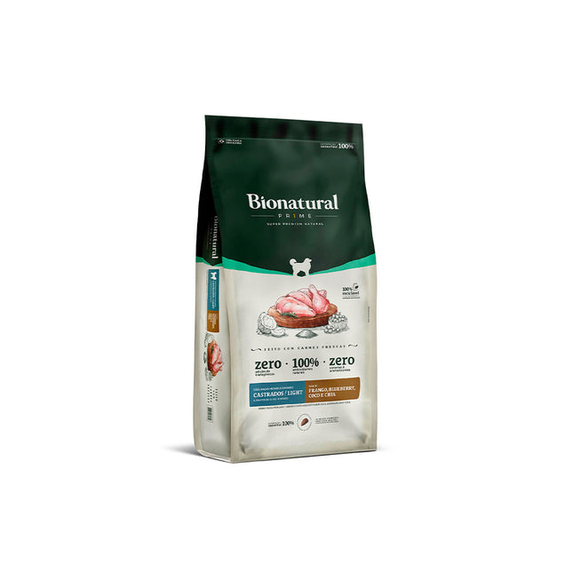 Imagem do produto Ração Seca Bionatural Prime Light Castrado Frango para Cachorros de Porte Médio e Grande, tipo Ração Seca, marca Bionatural Prime.