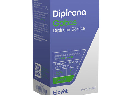 Analgésico Biovet Dipirona Gotas para Cães e Gatos