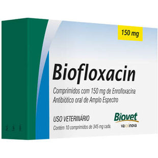 Antibiótico Biovet Biofloxacin 150mg para Cães