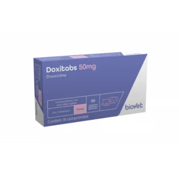 Antibiótico Biovet Doxitabs 100mg para Cães