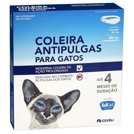 Antiparasitário Externo Bullcat Coleira para Gatos