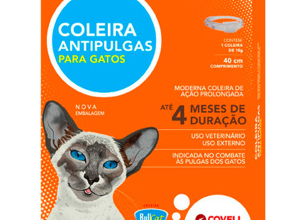 Imagem do produto Antiparasitário Externo Bullcat Coleira para Gatos, tipo Antiparasitário Externo, marca Bullcat.