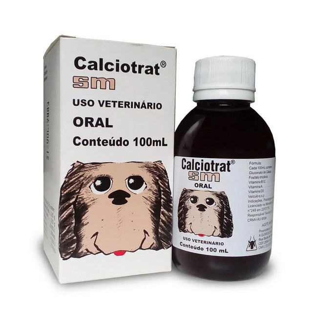Calciotrat SM Oral 100 mL – Suplemento de Cálcio para Cães e Gatos