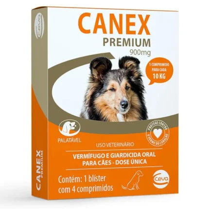 Antiparasitário Interno Canex Premium 900mg para Cães
