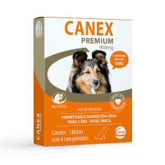 Imagem do produto Antiparasitário Interno Canex Premium 900mg para Cães, tipo Antiparasitário Interno, marca Canex.