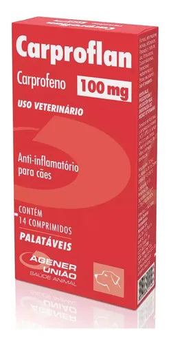 Anti-inflamatório Super Mix Carproflan 100mg para Cães