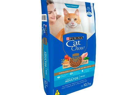 Ração Seca Cat Chow Carne para Gatos Adultos de Porte Pequeno