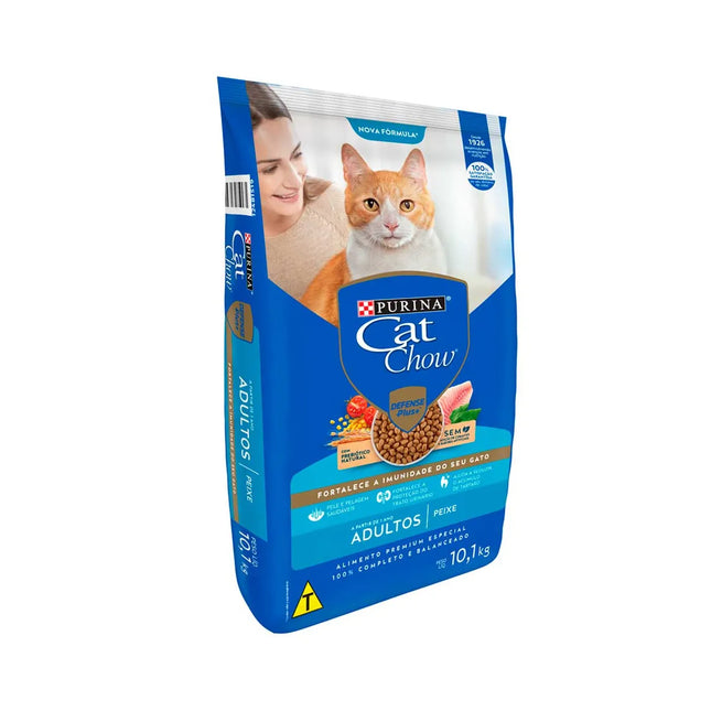 Ração Seca Cat Chow Carne para Gatos Adultos de Porte Pequeno