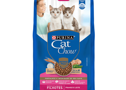 Imagem do produto Ração Seca Cat Chow Frango e Leite para Gatos Filhotes, tipo Ração Seca, marca Cat Chow.