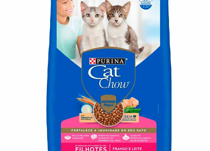 Imagem do produto Ração Seca Cat Chow Frango e Leite para Gatos Filhotes, tipo Ração Seca, marca Cat Chow.