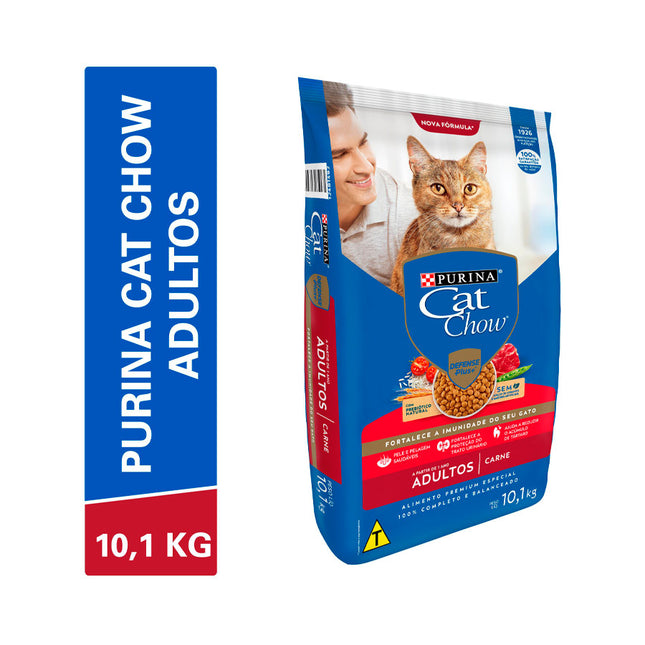 Imagem do produto Ração Seca Cat Chow para Gatos Adultos de Porte Pequeno, tipo Ração Seca, marca Cat Chow.