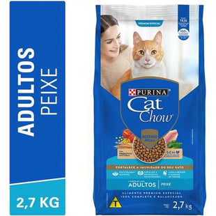 Imagem do produto Ração Seca Cat Chow para Gatos Adultos, tipo Ração Seca, marca Cat Chow.