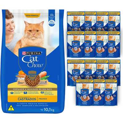 Imagem do produto Ração Seca Cat Chow para Gatos Castrados, tipo Ração Seca, marca Cat Chow.