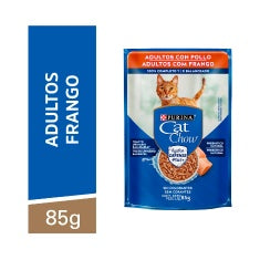 Imagem do produto Ração Úmida Cat Chow Frango em Molho para Gatos Adultos, tipo Ração Úmida, marca Cat Chow.