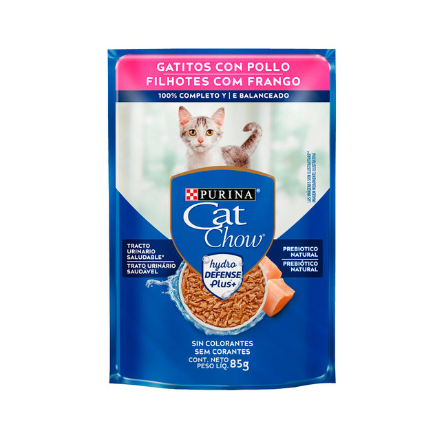Imagem do produto Ração Úmida Cat Chow Frango para Gatos Filhotes, tipo Ração Úmida, marca Cat Chow.