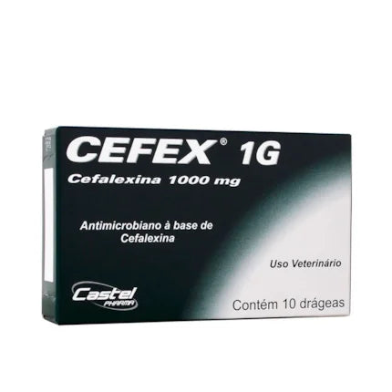 Antibiótico Cefex 1g para Cães e Gatos