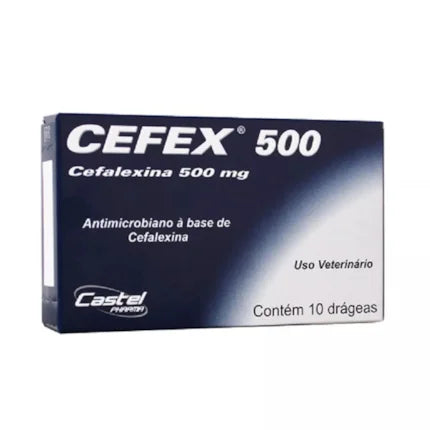 Antibiótico Cefex 500mg para Cães e Gatos