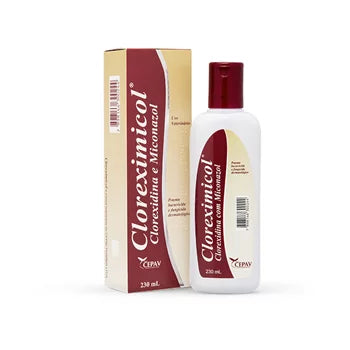 Solução Dermatológica Cepav Cloreximicol 230ml para Cães e Gatos
