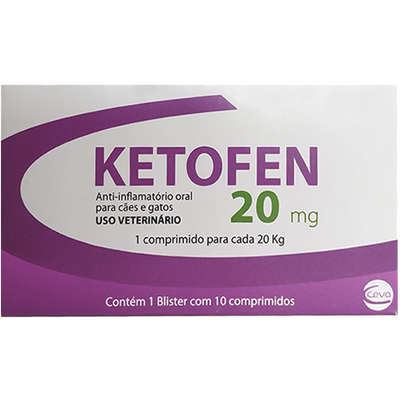 Anti-inflamatório Ceva Ketofen 20mg para Cães