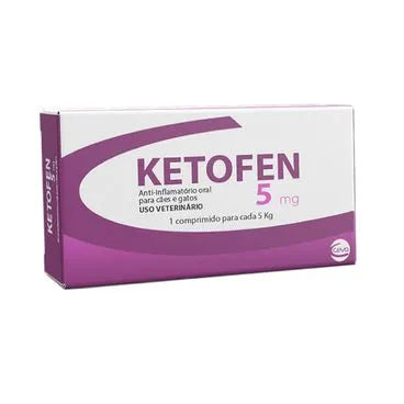 Anti-inflamatório Ceva Ketofen 5mg para Cães