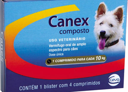 Vermífugo Ceva Canex Composto para Cães
