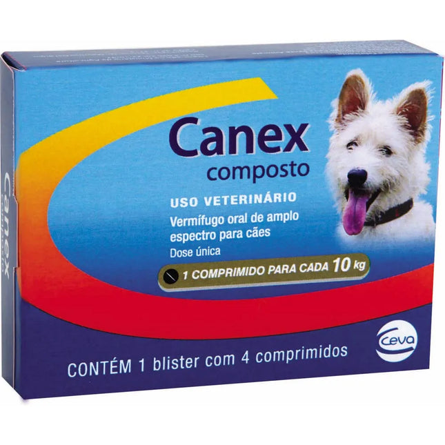 Vermífugo Ceva Canex Composto para Cães