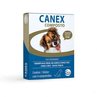 Imagem do produto Vermífugo Ceva Canex Composto para Cães, tipo Vermífugo, marca Ceva Saúde.