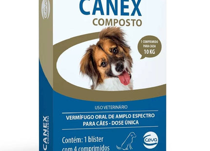 Imagem do produto Vermífugo Ceva Canex Composto para Cães, tipo Vermífugo, marca Ceva Saúde.