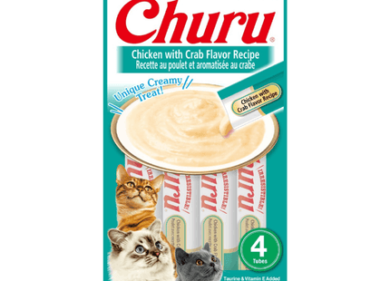 Churu Cat Frango com Caranguejo 56 g – Petisco Cremoso para Gatos