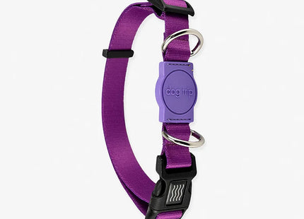 Coleira Premium Classic Purple Dog Trip Brasil – Tamanho M