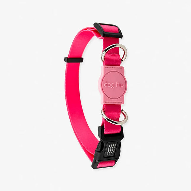 Coleira Premium Classic Rose Dog Trip Brasil – Tamanho G