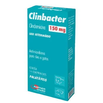 Antibiótico Super Mix Clinbacter 150mg para Cães e Gatos