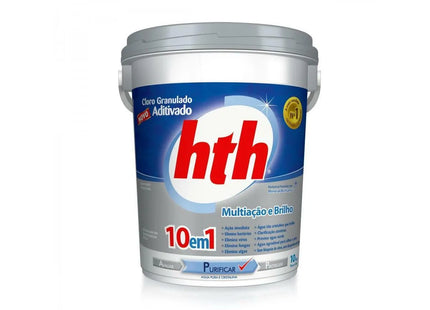 Cloro HTH 10×1 Mineral Brilliance Granulado 10 kg – Cloro Aditivado Multiação