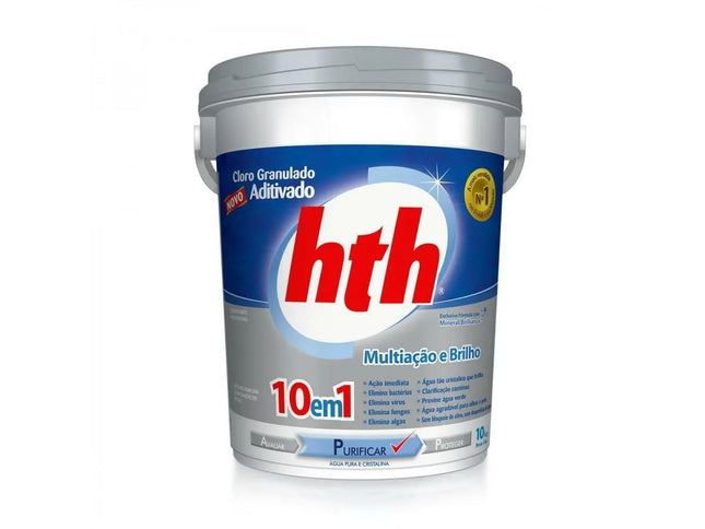 Cloro HTH 10×1 Mineral Brilliance Granulado 10 kg – Cloro Aditivado Multiação
