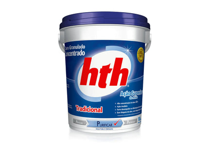 Cloro HTH Tradicional Concentrado 65 % – Granulado 10 Kg
