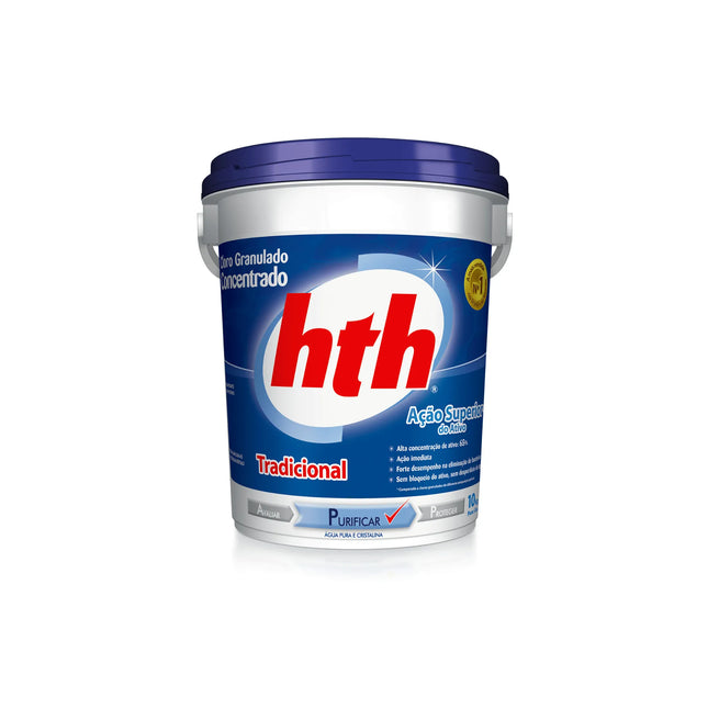 Cloro HTH Tradicional Concentrado 65 % – Granulado 10 Kg