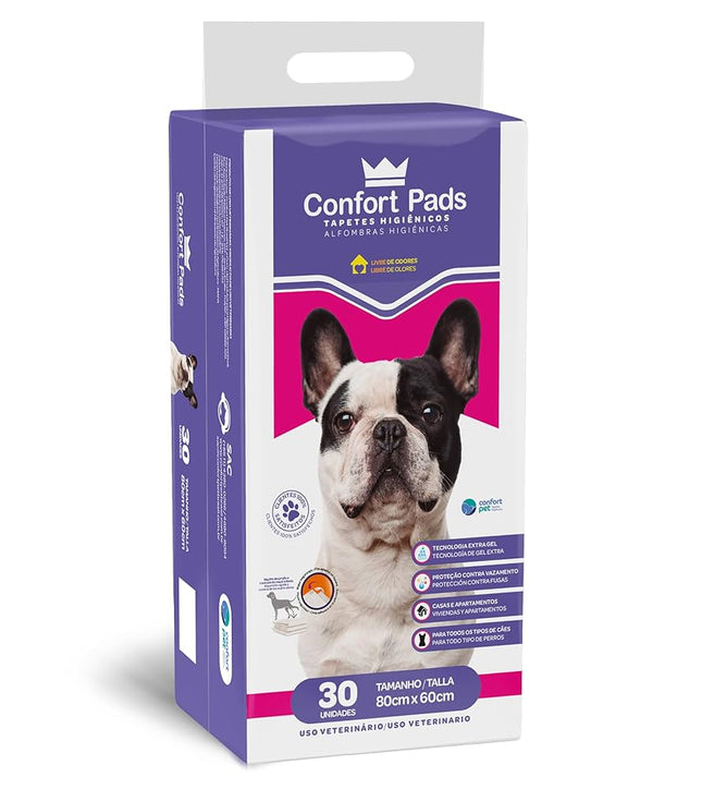 Tapete Higiênico Confort Pet Confort Pads 80x60 para Cães