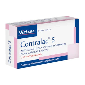 Antigalactogênico Rvt Contralac 5mg para Cães