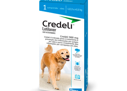 Credeli Plus 900 mg – Antiparasitário Oral para Cães de 22–45 kg