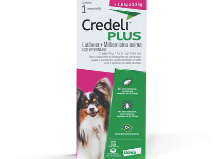 Credeli Plus 112,5 mg – Antiparasitário Oral para Cães de 2,8 a 5,5 kg